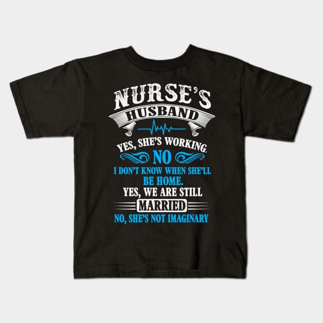 Nurse Proud Husband Kids T-Shirt by ryanjaycruz